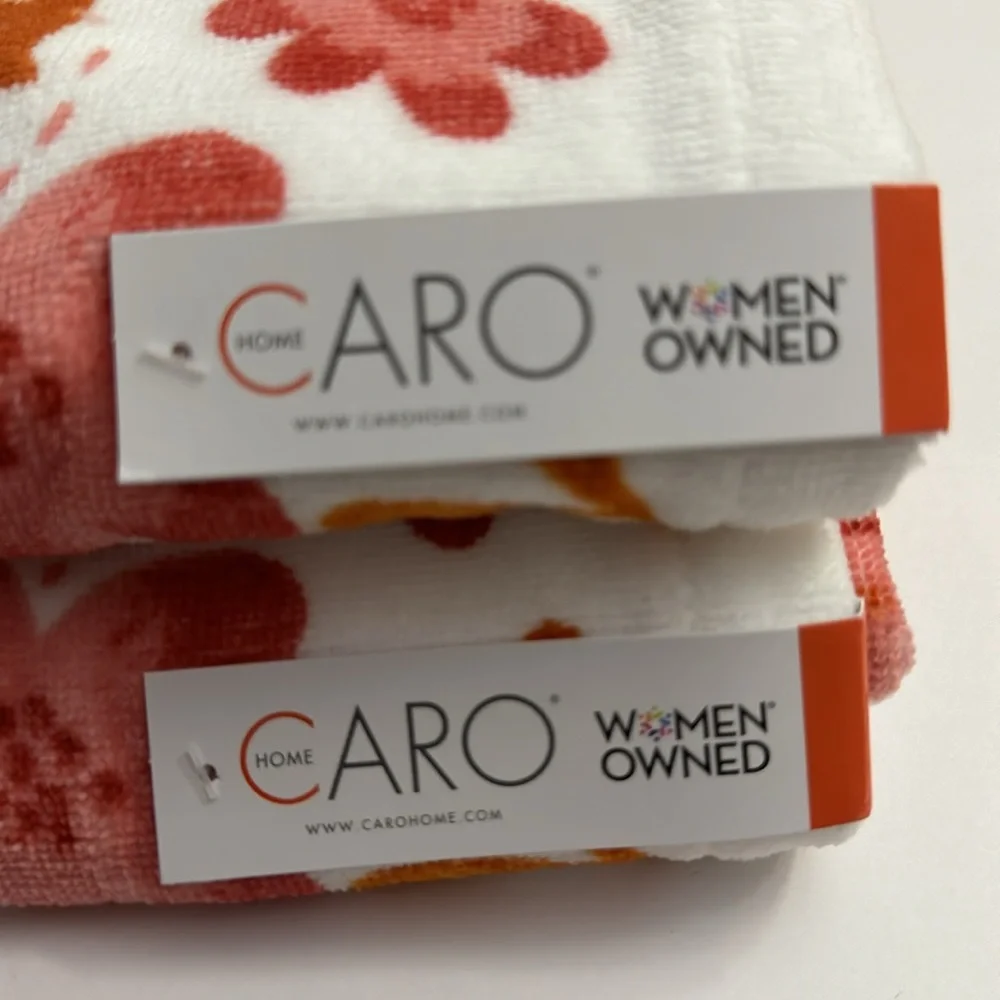 💥6pc CARO HOME 100% Cotton Bath Towel Set - Mushroom Print - MESA